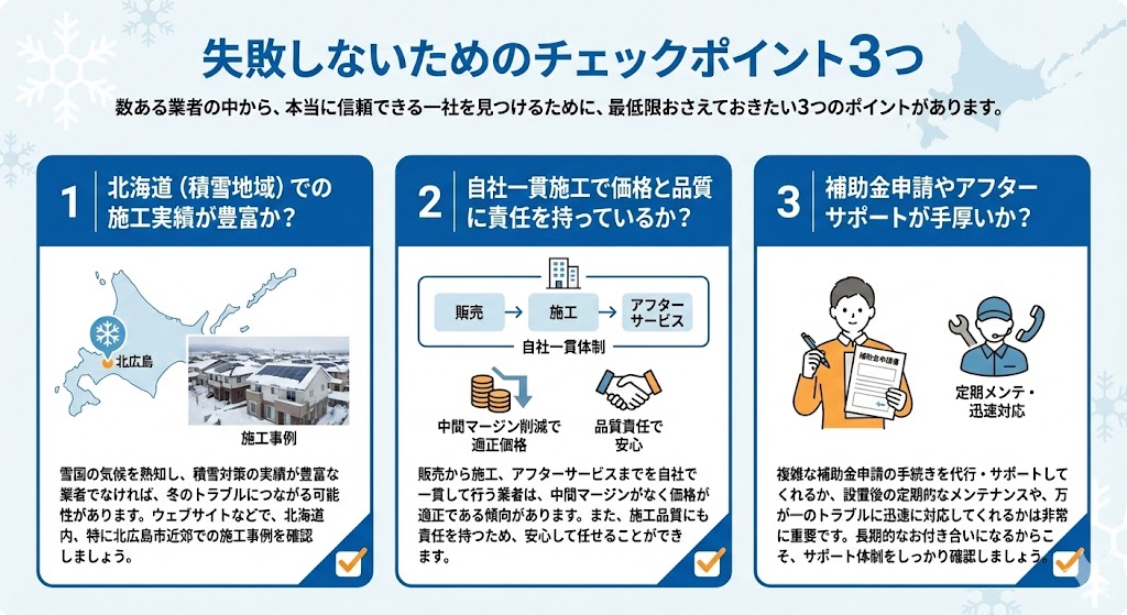 業者選びで後悔しないために。北広島市で信頼できる会社の選び方