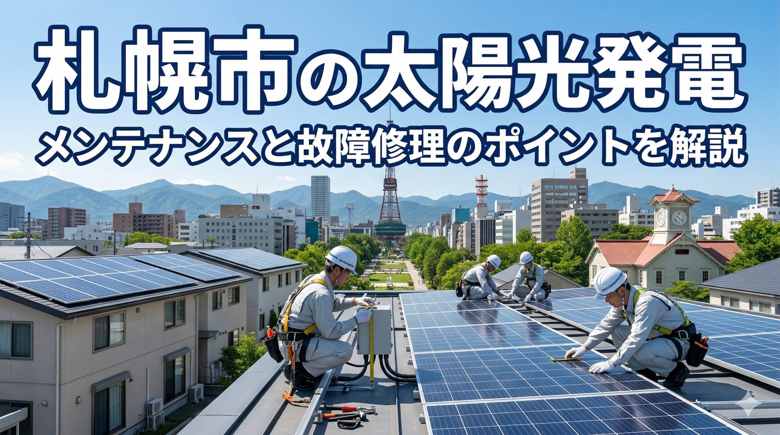 札幌市の太陽光発電のメンテナンス方法は？故障時の修理のポイントを