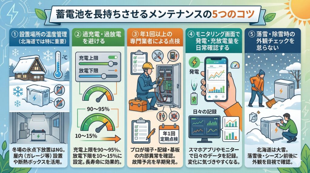 蓄電池メンテナンス費用は年間いくら?10~15年使う秘訣と故障対処を 蓄電池メンテナンス費用は年間いくら?10~15年使う秘訣と故障対処を