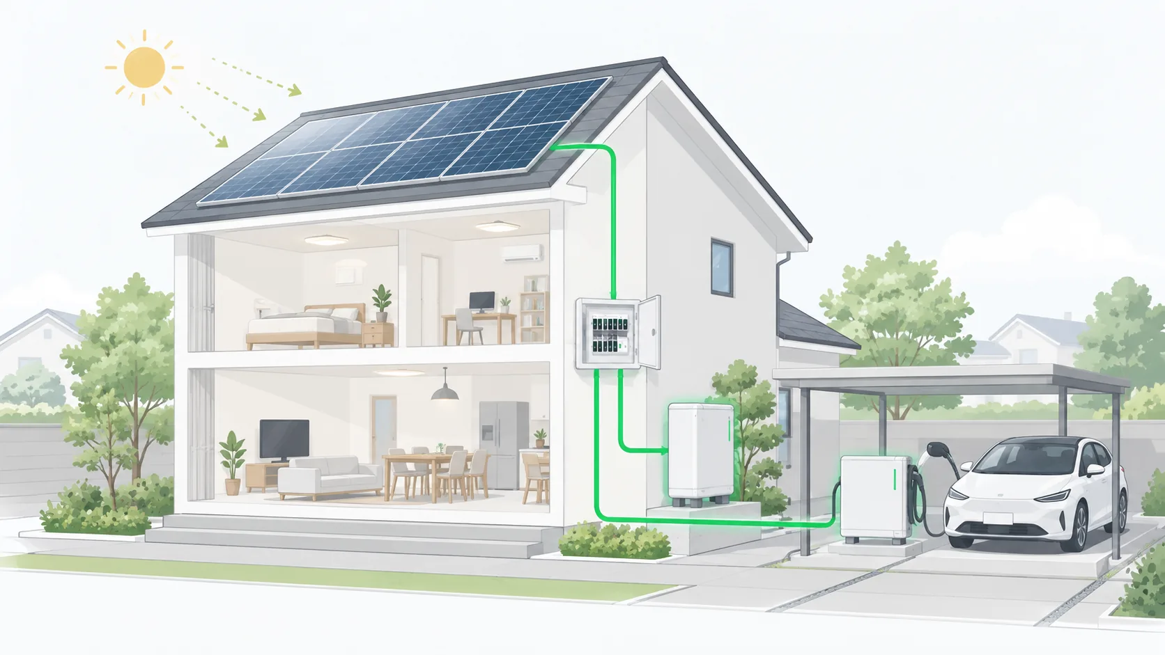 太陽光・蓄電池と同時に設置する場合の費用の考え方