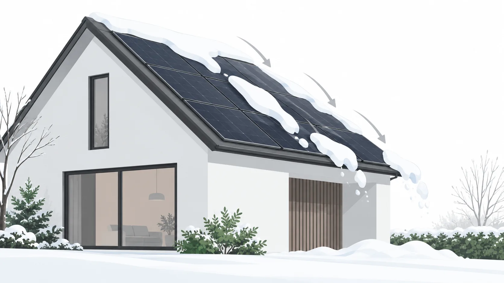太陽光パネルに雪止め金具を付けない方が良い理由