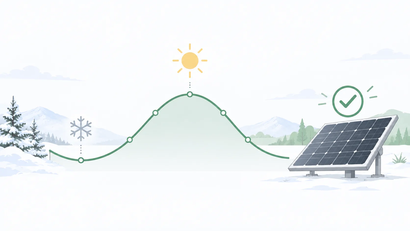 冬季に発電量が下がるのは故障ではない