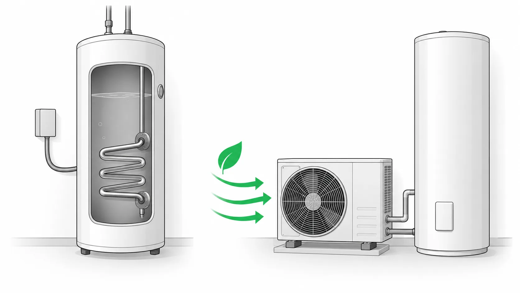 エコキュートと電気温水器は電気の使い方が違います